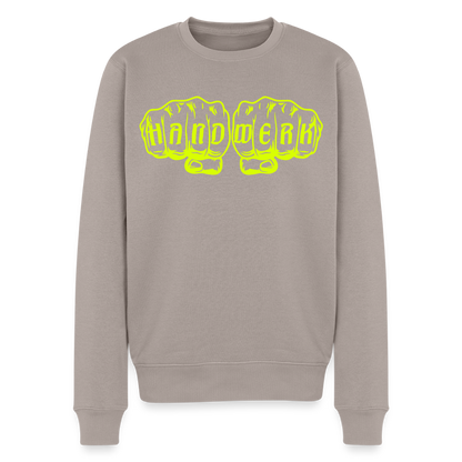Unisex Premium Pullover "Bäcker" neongelb Taupe Männer Premium Pullover