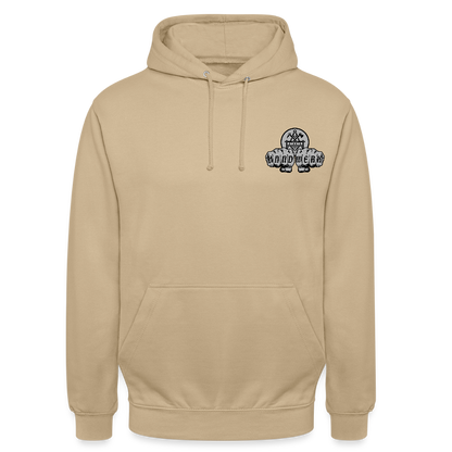 Unisex Standard Hoodie "Betonbauer" beidseitig bedruckt Beige Unisex Hoodie