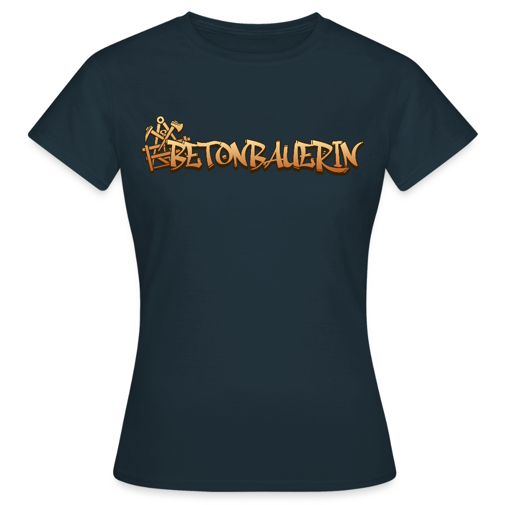 Frauen T-Shirt "Betonbauerin" Navy Frauen T-Shirt