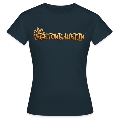 Frauen T-Shirt "Betonbauerin" Navy Frauen T-Shirt