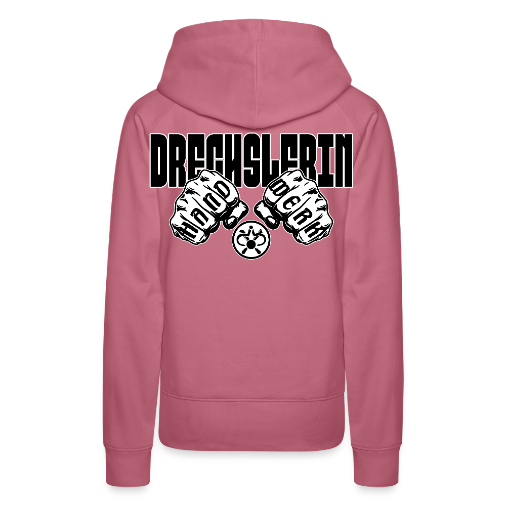 Frauen Hoodie "Drechsler" (beidseitig bedruckt) Malve Frauen Premium Hoodie
