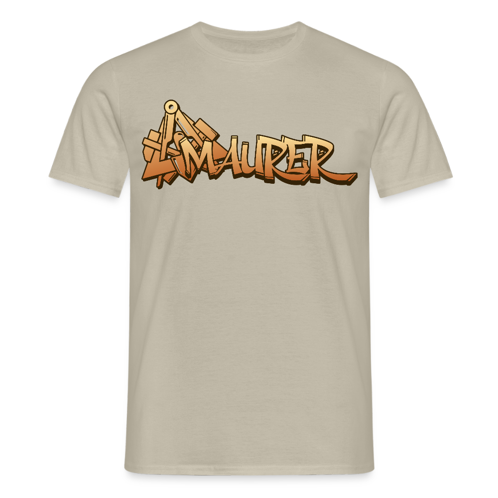 Unisex T-Shirt "Maurer" Sandbeige Männer T-Shirt
