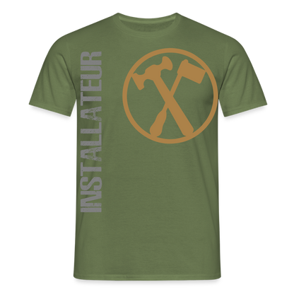 Unisex T-Shirt "Installateur" Militärgrün Männer T-Shirt