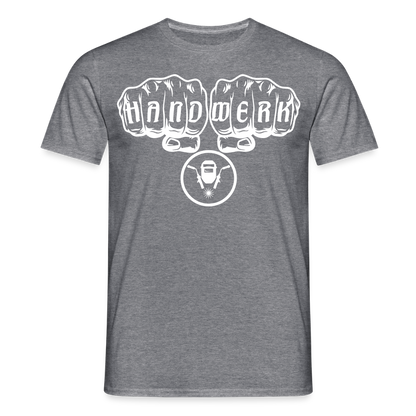 Unisex T-Shirt "Schweisser" Graphit meliert Männer T-Shirt