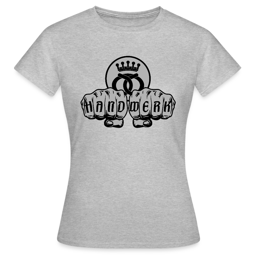 Frauen T-Shirt "Bäcker" Grau meliert Frauen T-Shirt