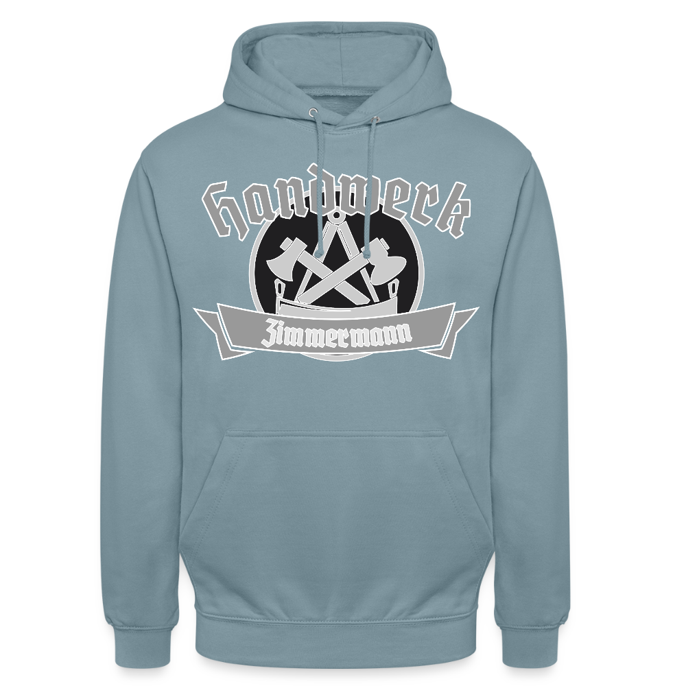 Unisex Hoodie "Zimmermann" Nebelblau Unisex Hoodie