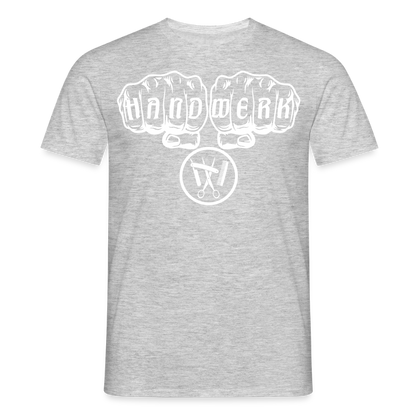 Unisex T-Shirt "Friseur" Grau meliert Männer T-Shirt