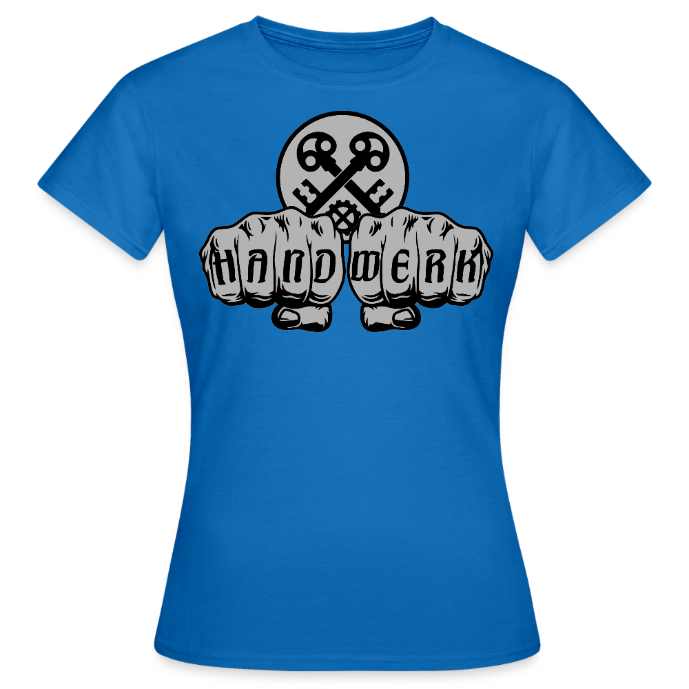 Frauen T-Shirt "Schlosser" Royalblau Frauen T-Shirt