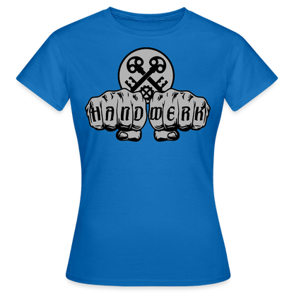 Frauen T-Shirt "Schlosser" Royalblau Frauen T-Shirt
