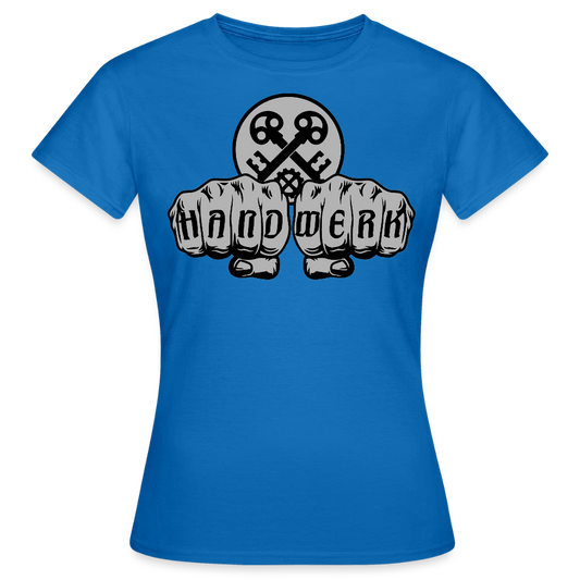 Frauen T-Shirt "Schlosser" Royalblau Frauen T-Shirt
