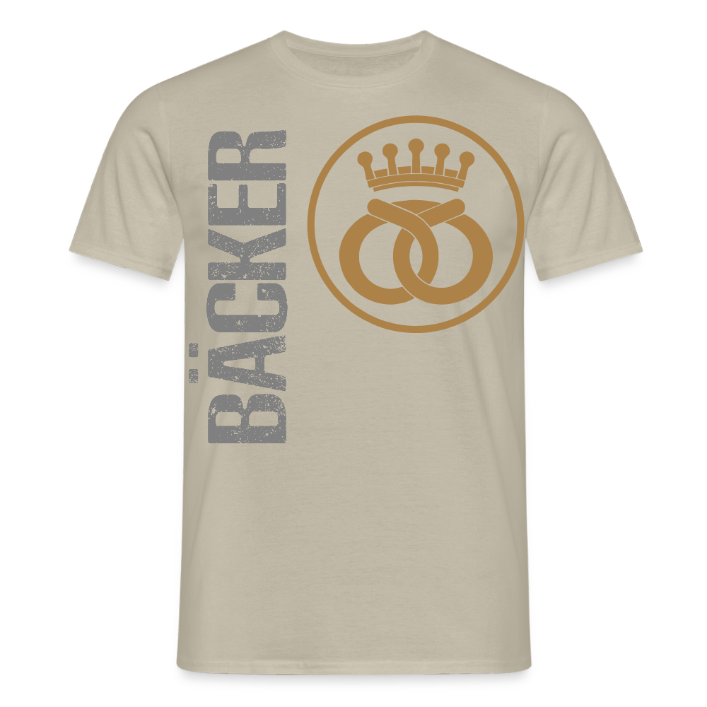 Unisex T-Shirt "Bäcker" Sandbeige Männer T-Shirt