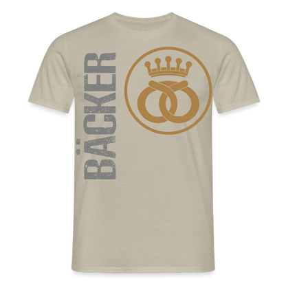 Unisex T-Shirt "Bäcker" Sandbeige Männer T-Shirt