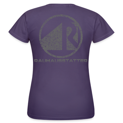 Frauen T-Shirt "Raumausstatter" Dunkellila Frauen T-Shirt