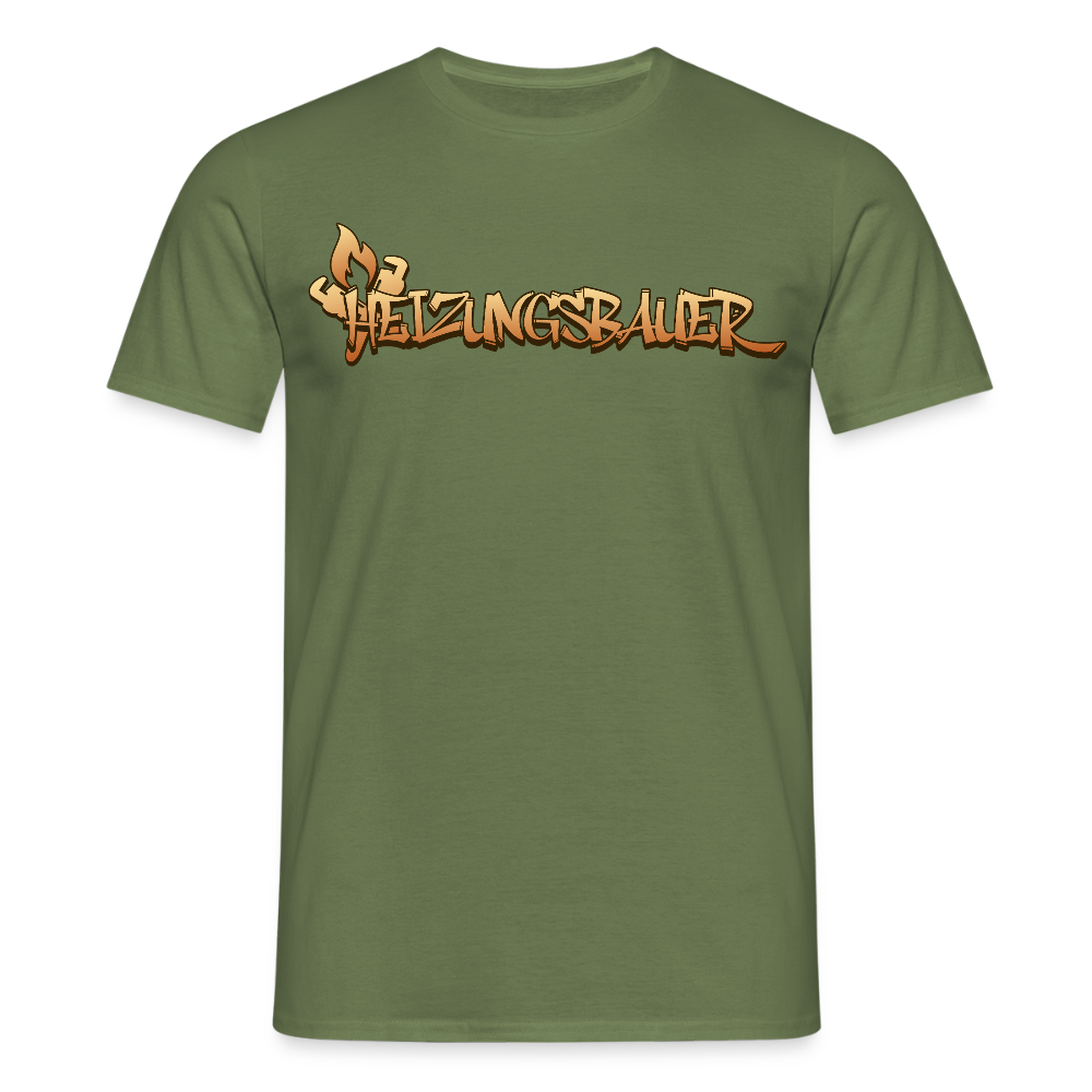 Unisex T-Shirt "Heizungsbauer" Militärgrün Männer T-Shirt