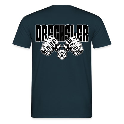 Unisex T-Shirt "Drechsler" (beidseitig bedruckt) Navy Männer T-Shirt