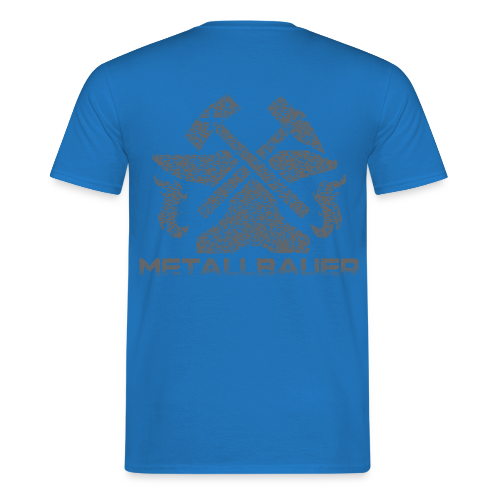 Unisex T-Shirt "Metallbauer" Royalblau Männer T-Shirt