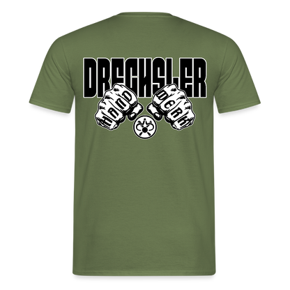 Unisex T-Shirt "Drechsler" (beidseitig bedruckt) - Militärgrün