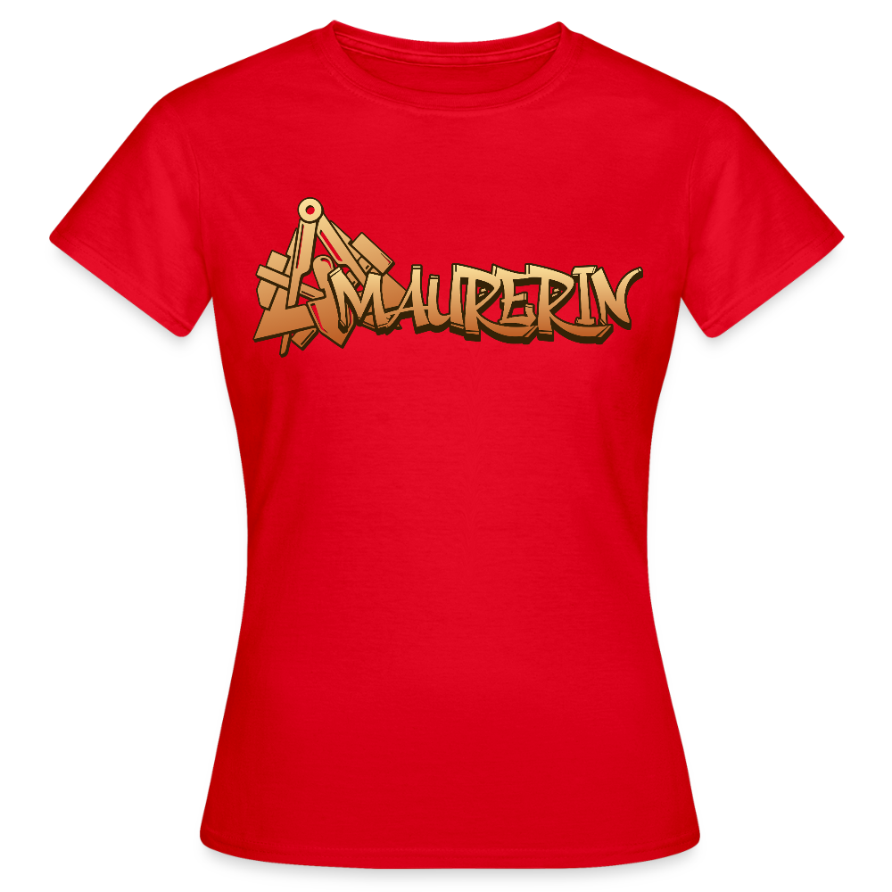 Frauen T-Shirt "Maurerin" Rot Frauen T-Shirt