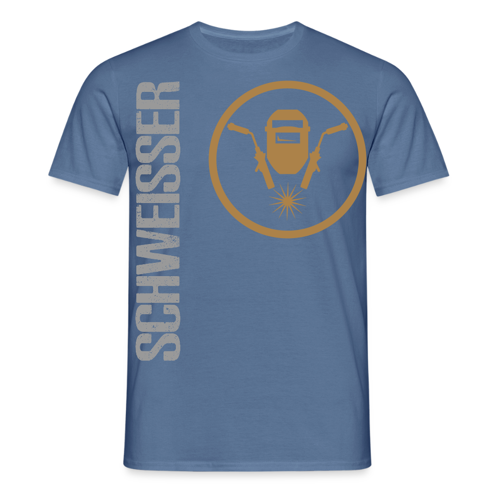 Unisex T-Shirt "Schweisser" Taubenblau Männer T-Shirt