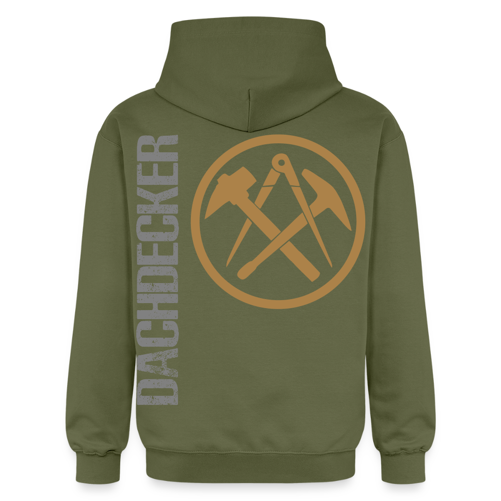Gildan Unisex Softstyle® "Dachdecker" Militärgrün Gildan Unisex Softstyle® Midweight Hoodie