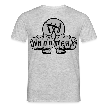 Unisex T-Shirt "Friseur" Grau meliert Männer T-Shirt