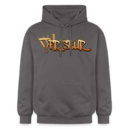 Gildan Unisex Softstyle® "Friseur" Dunkelgrau Gildan Unisex Softstyle® Midweight Hoodie