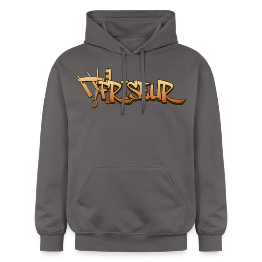 Gildan Unisex Softstyle® "Friseur" Dunkelgrau Gildan Unisex Softstyle® Midweight Hoodie