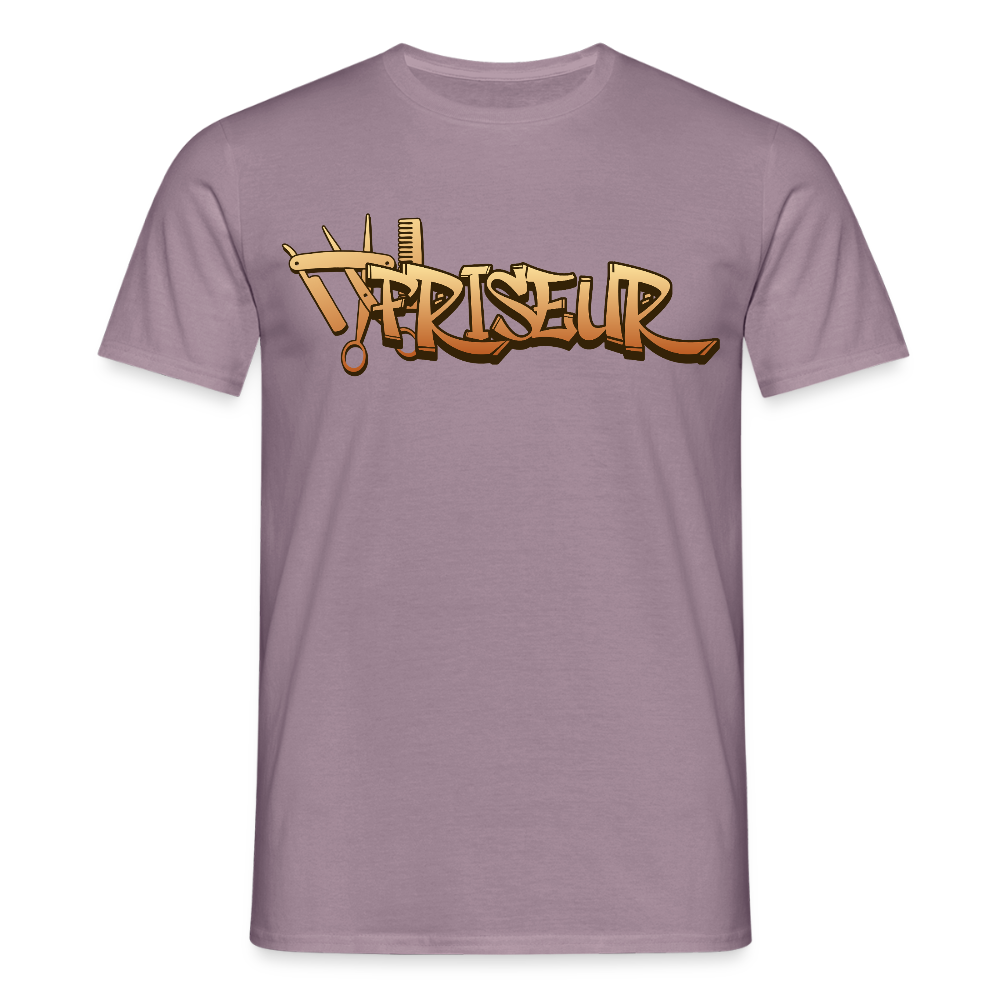 Unisex T-Shirt "Friseur" Lilagrau Männer T-Shirt