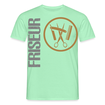 Unisex T-Shirt "Friseur" Mintgrün Männer T-Shirt