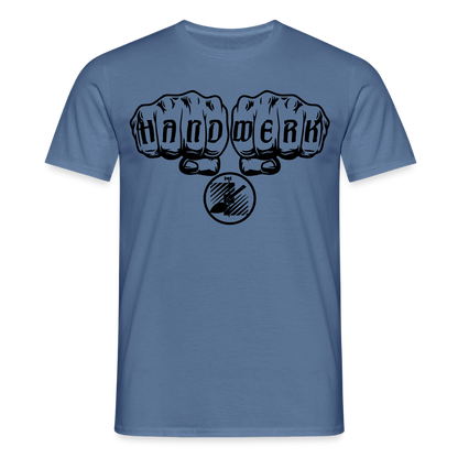 Unisex T-Shirt "Fliesenleger" Taubenblau Männer T-Shirt