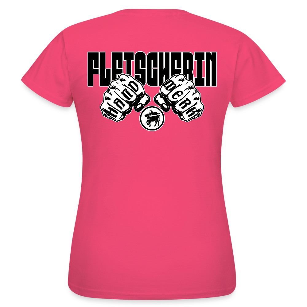 Frauen T-Shirt "Fleischerin" (beidseitig bedruckt) Azalea Frauen T-Shirt