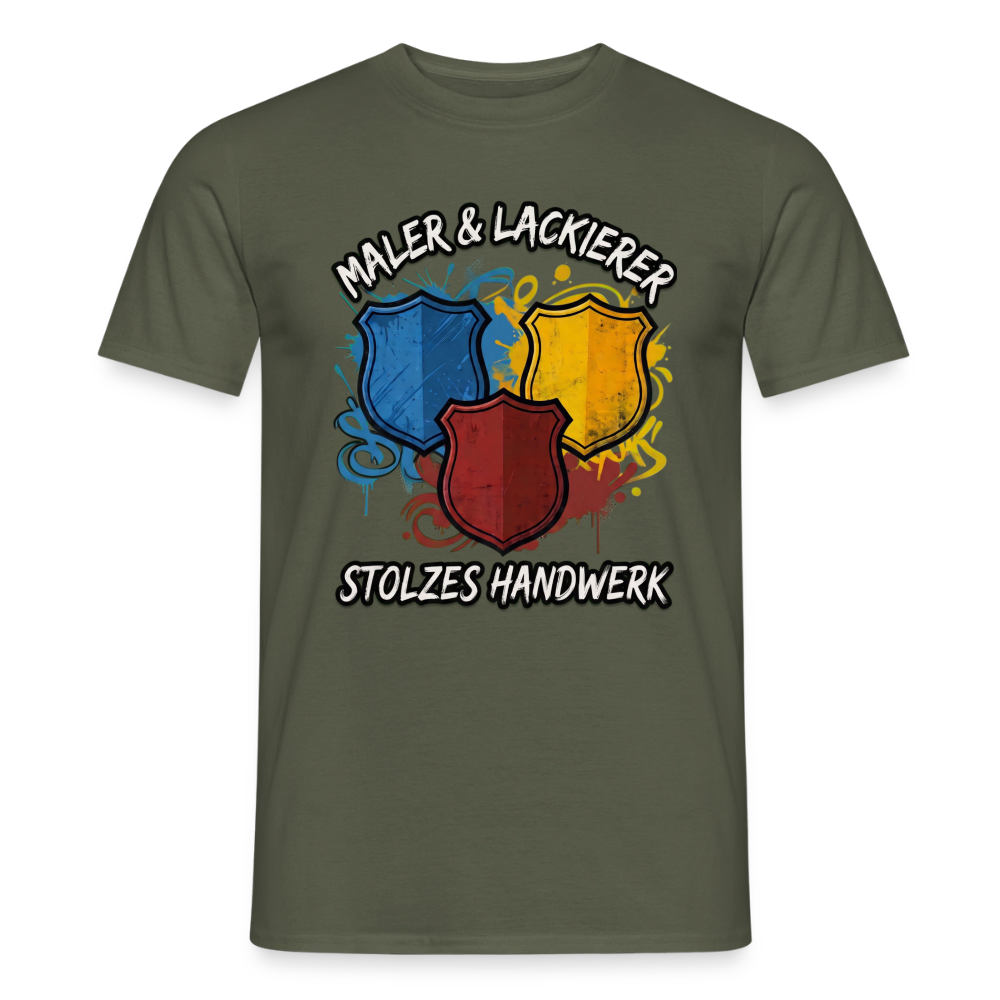 Spreadconnect Männer T-Shirt „Maler & Lackierer – Stolzes Handwerk“ in klassischem Design