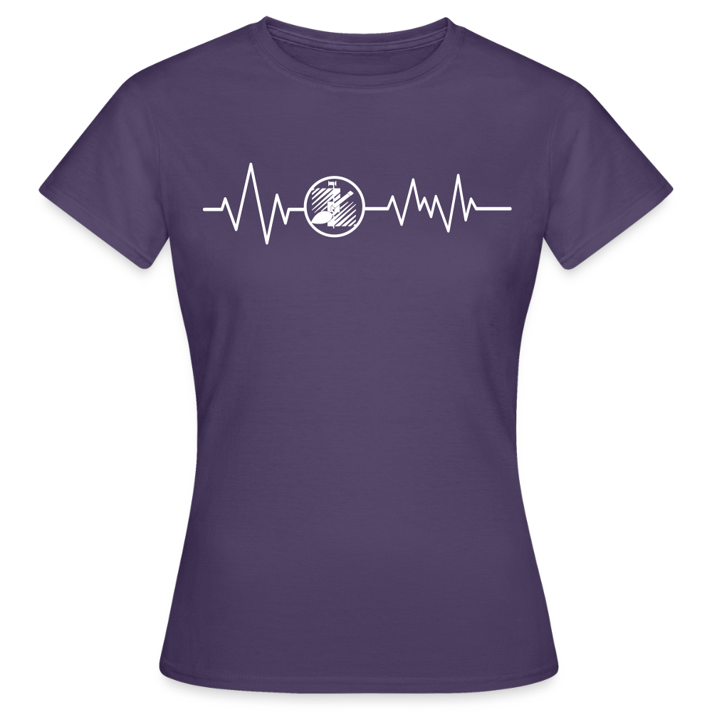 Frauen T-Shirt "Fliesenleger" Dunkellila Frauen T-Shirt