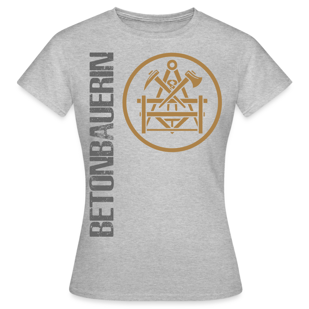 Frauen T-Shirt "Betonbauerin" Grau meliert Frauen T-Shirt