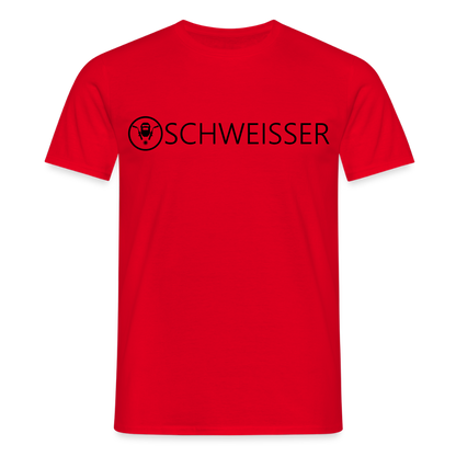 Unisex T-Shirt "Schweisser" Rot Männer T-Shirt