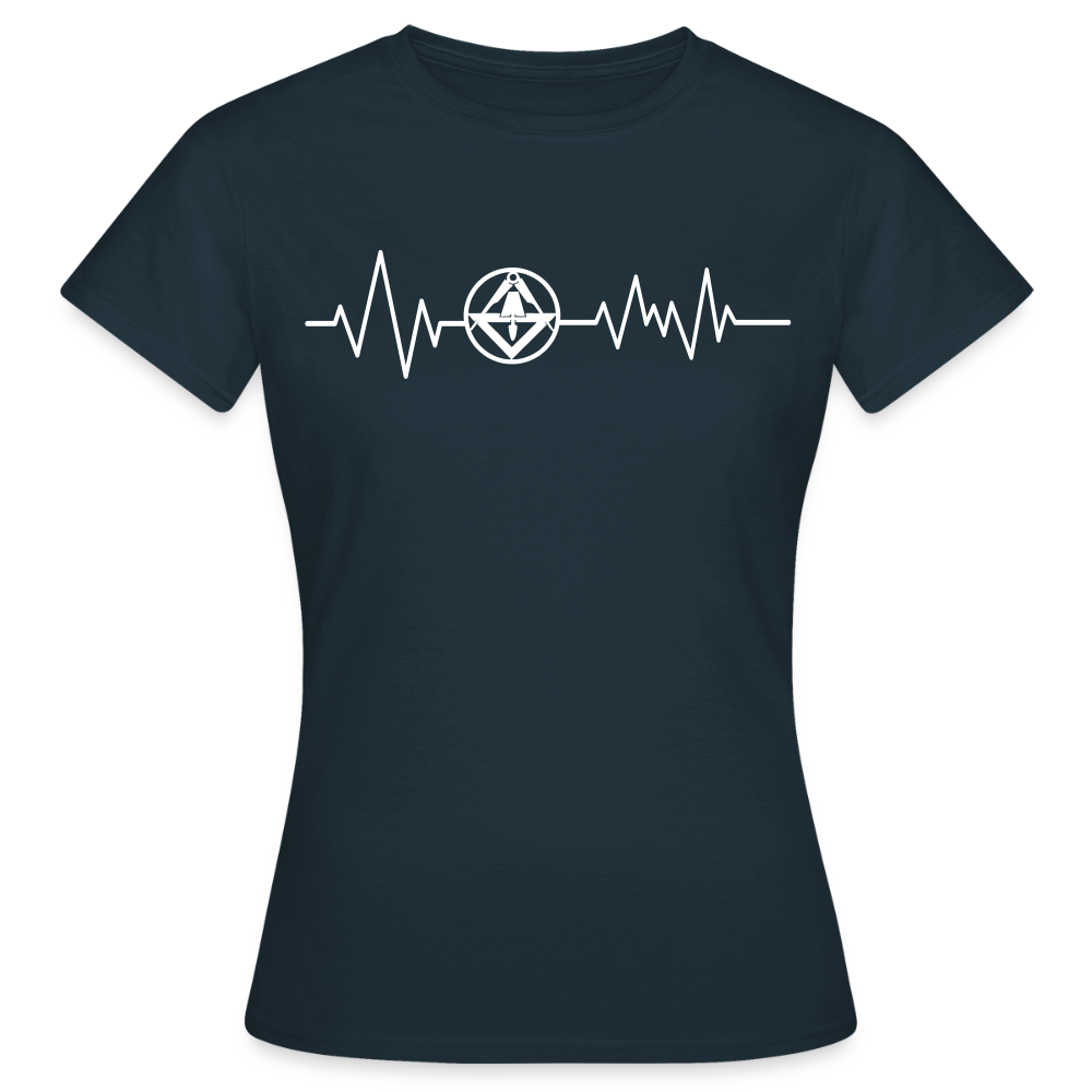 Frauen T-Shirt "Stuckateur" Navy Frauen T-Shirt