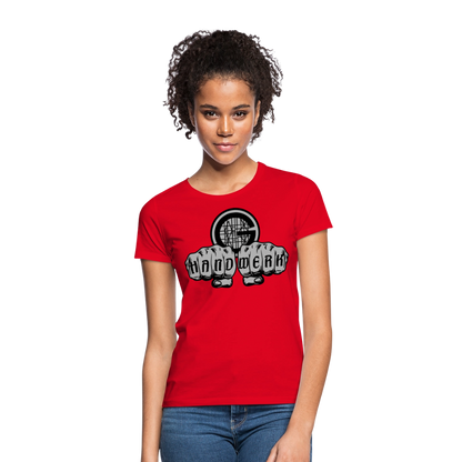 Frauen T-Shirt "Gerüstbauer" - Rot
