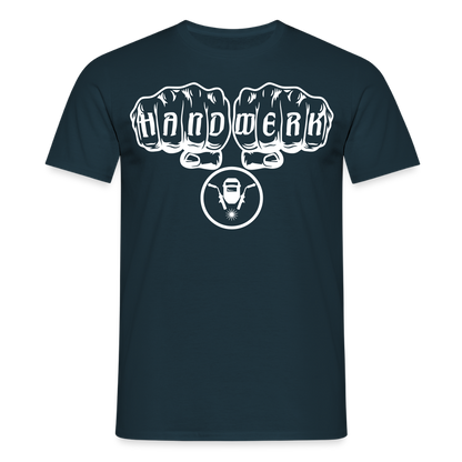 Unisex T-Shirt "Schweisser" Navy Männer T-Shirt
