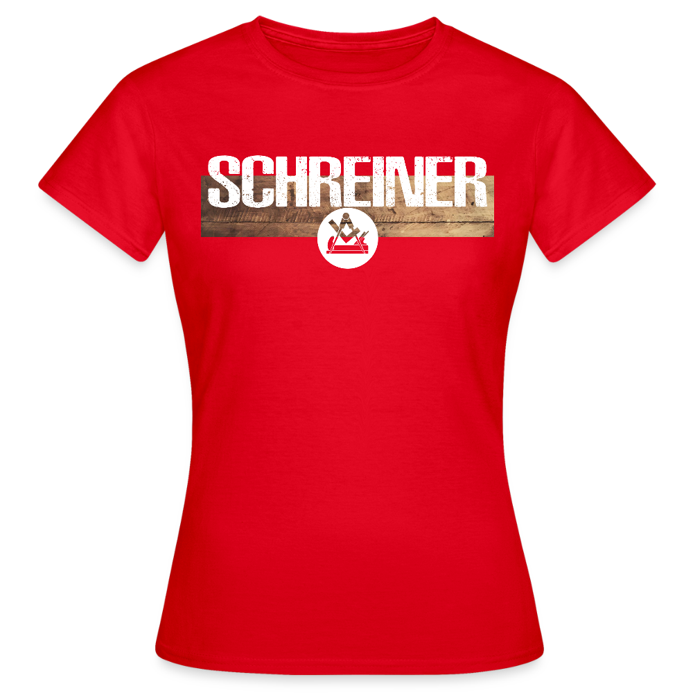 Frauen T-Shirt "Schreiner" Rot Frauen T-Shirt