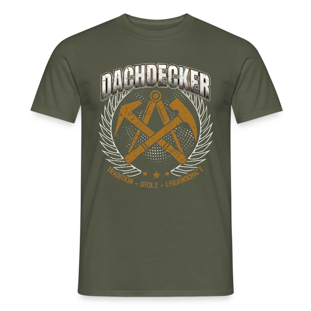 Unisex Dachdecker T-Shirt von Spreadconnect, traditionelles Design für Männer, aus weichem Stoff mit Druck.