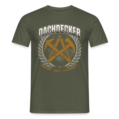 Unisex Dachdecker T-Shirt von Spreadconnect, traditionelles Design für Männer, aus weichem Stoff mit Druck.