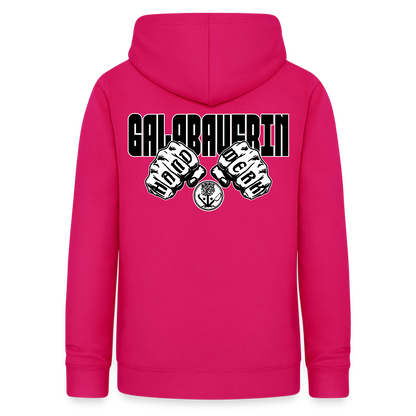 Frauen Hoodie "GaLaBauerin" (beidseitig beruckt) dunkles Pink Frauen Hoodie