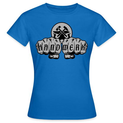 Frauen T-Shirt "Metallbauer" Royalblau Frauen T-Shirt