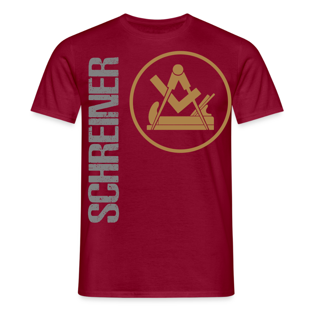 Unisex T-Shirt "Schreiner" Ziegelrot Männer T-Shirt