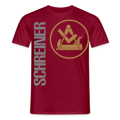 Unisex T-Shirt "Schreiner" Ziegelrot Männer T-Shirt