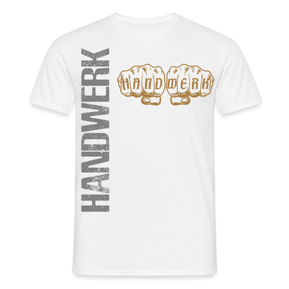 Unisex T-Shirt "Handwerk24" Weiß Männer T-Shirt