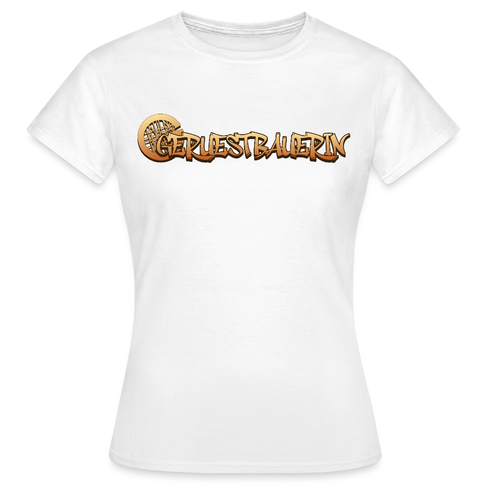 Frauen T-Shirt "Gerüstbauerin" - Weiß