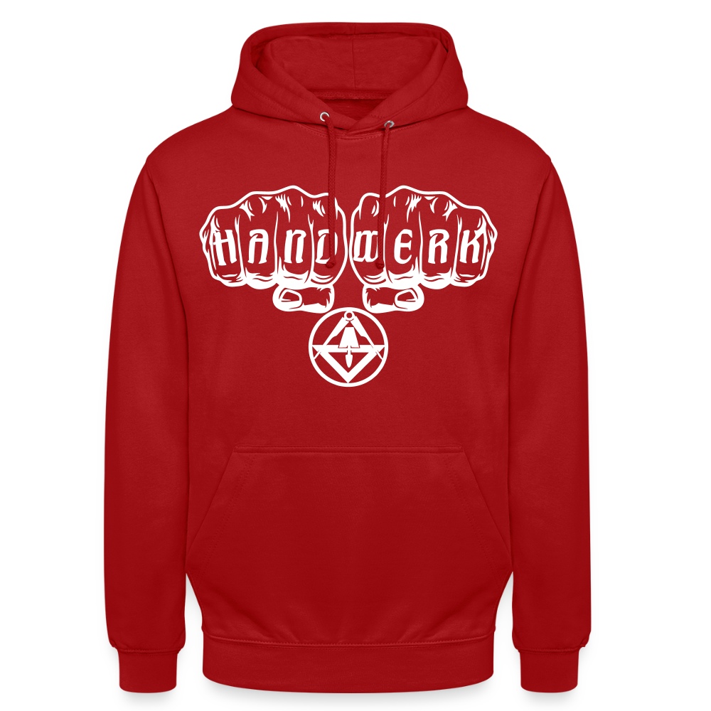 Unisex Hoodie "Stuckateur" Rot Unisex Hoodie
