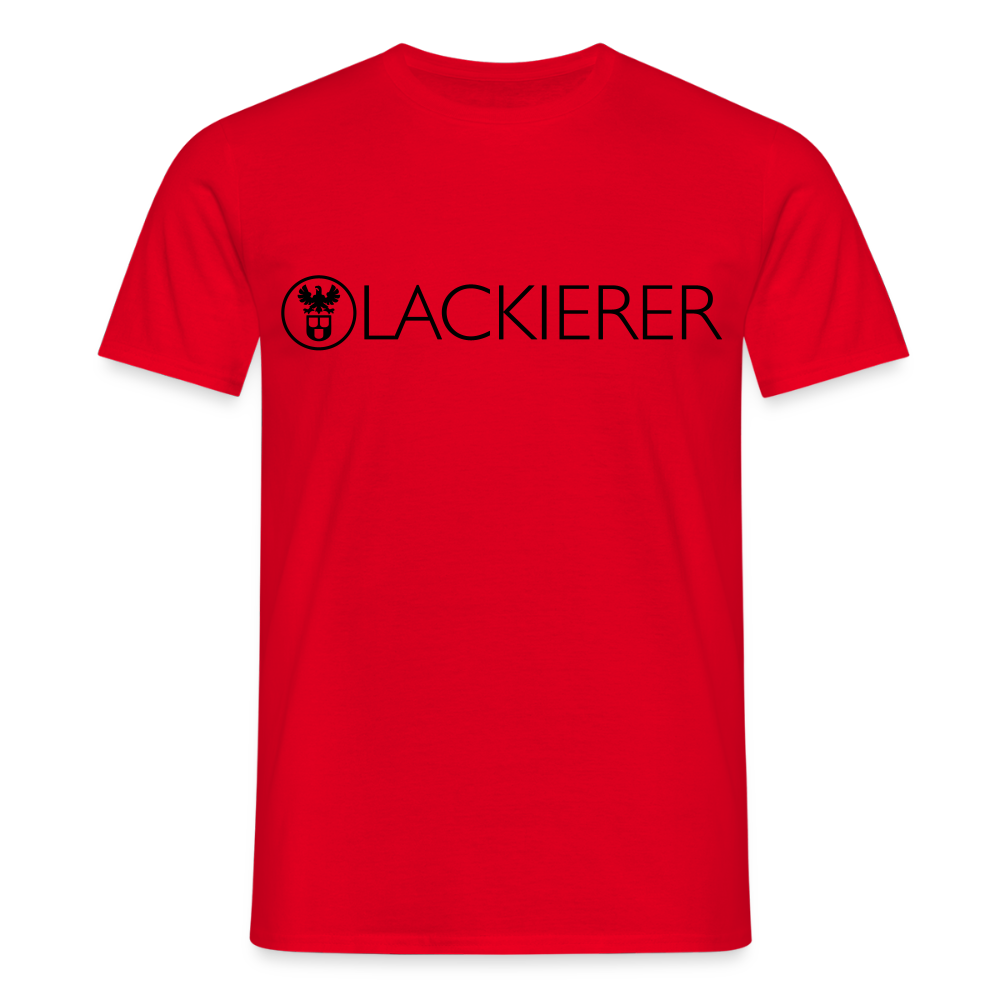 Unisex T-Shirt "Lackierer" Rot Männer T-Shirt