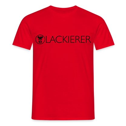 Unisex T-Shirt "Lackierer" Rot Männer T-Shirt